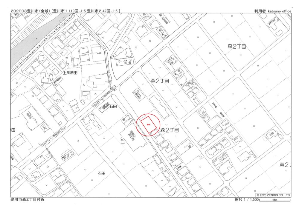 【売地】豊川市森二丁目