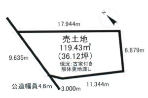 《売地》豊橋市牧野町 画像1